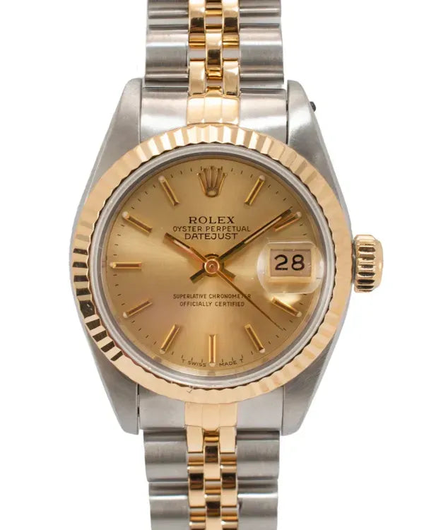 1991 Rolex Lady-Datejust 26MM Champagne Dial Two-Tone Jubilee Bracelet (69173)