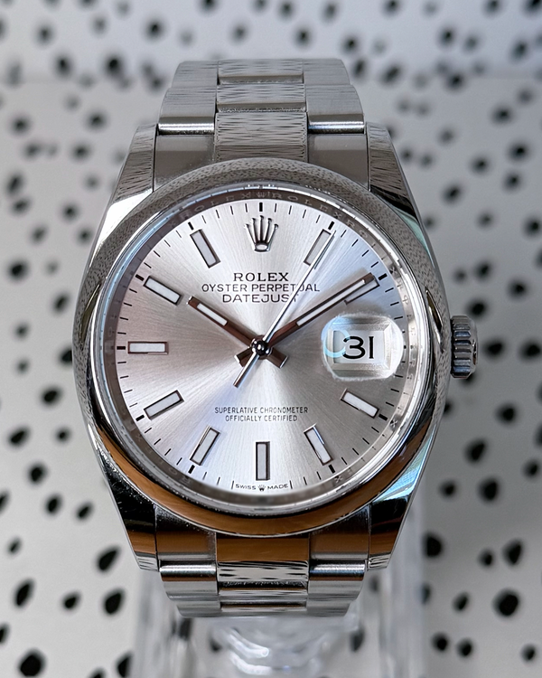 No Reserve - 2020 Rolex Datejust 36MM Silver Dial Oyster Bracelet (126200)