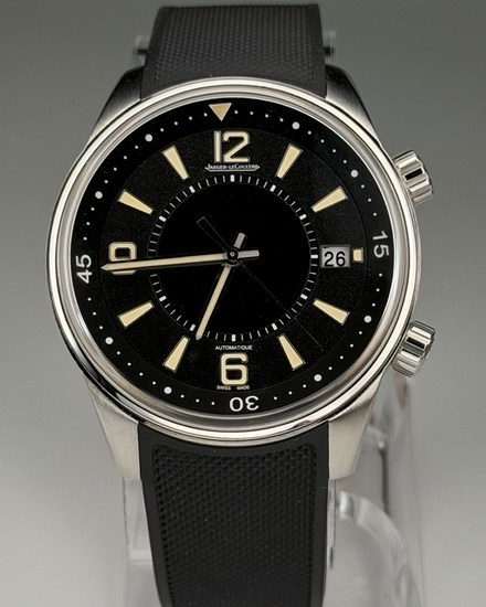2020 Jaeger-LeCoultre Polaris Date 42MM Black Dial Leather Strap (Q9068670)