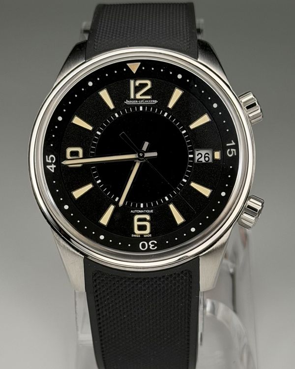 2020 Jaeger-LeCoultre Polaris Date 42MM Black Dial Leather Strap (Q9068670)