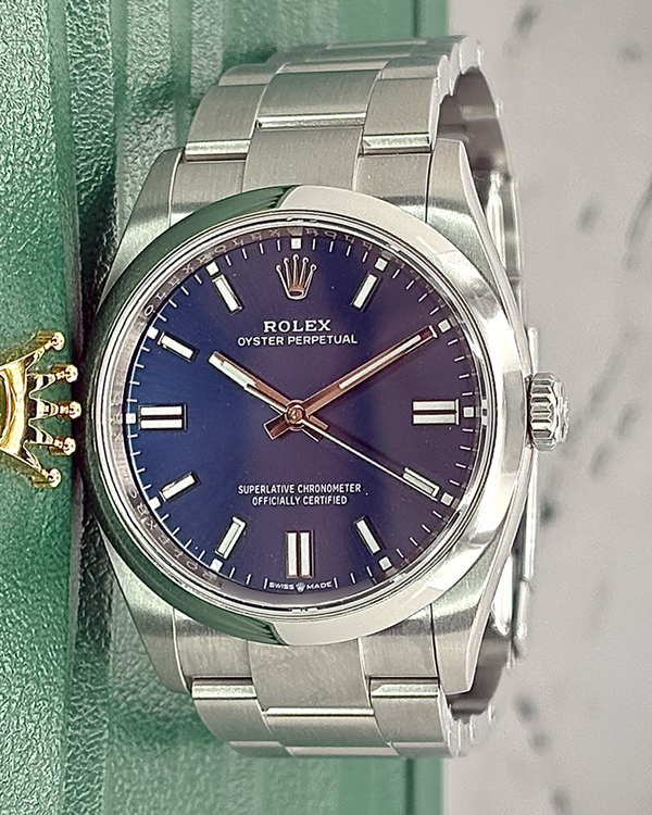 No Reserve - 2025 Rolex Oyster Perpetual 36MM Blue Dial Oyster Bracelet (126000)