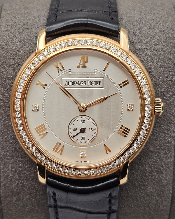 Audemars Piguet Jules Audemars Small Seconds 36MM Silver Dial Leather Strap (15103OR.ZZ.A001CR.01)