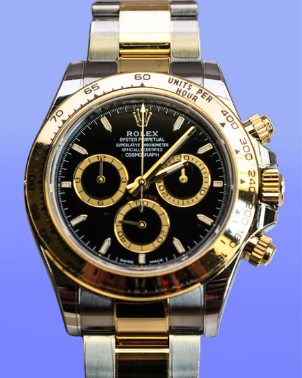No Reserve - 2024 Rolex Cosmograph Daytona 40MM Black Dial Two-Tone Oyster Bracelet (126503))