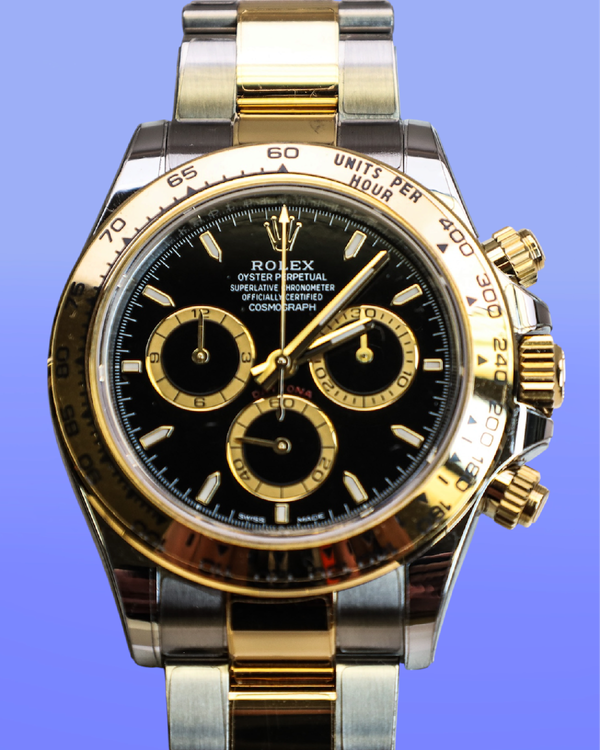 No Reserve - 2024 Rolex Cosmograph Daytona 40MM Black Dial Two-Tone Oyster Bracelet (126503))