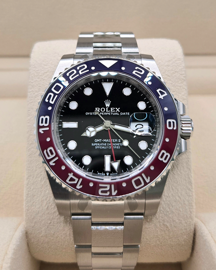 2024 Rolex GMT-Master II "Pepsi" 40MM Black Dial Oyster Bracelet (126710BLRO)