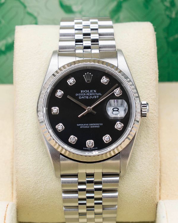 2005 Rolex Datejust 36MM Black Dial Jubilee Bracelet (16234)