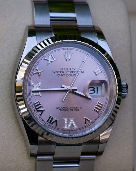 2026 Rolex Datejust 36MM Pink Dial Oyster Bracelet (126234)