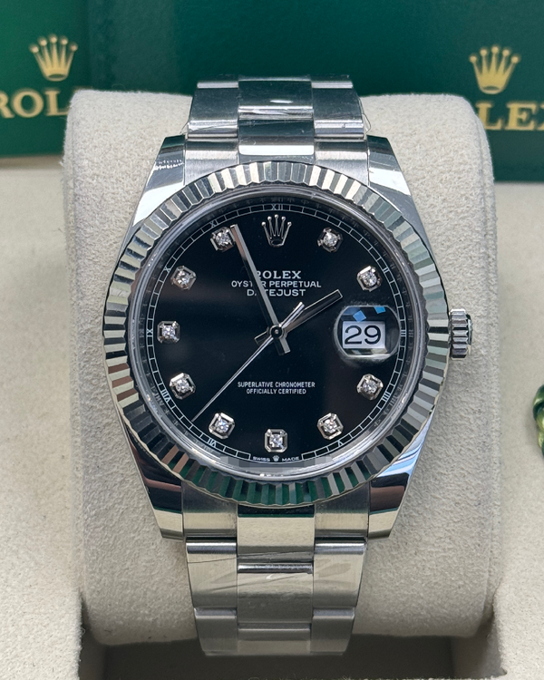 2019 Rolex Datejust 41MM Black Dial Oyster Bracelet (126334)