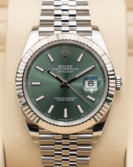 2026 Rolex Datejust 41MM Mint Green Dial Jubilee Bracelet (126334)