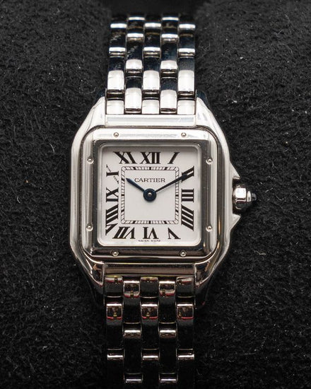 2025 Cartier Panthère De Cartier 23MM Quartz Silver Dial Steel Bracelet (WSPN0013)