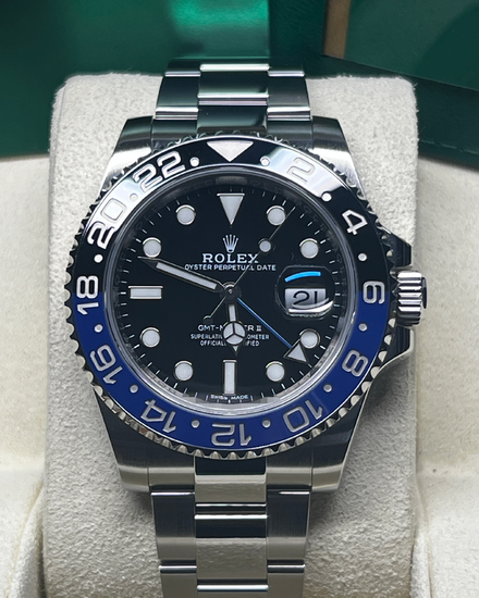 2016 Rolex GMT-Master II "Batman" 40MM Black Dial Oyster Bracelet (116710BLNR)