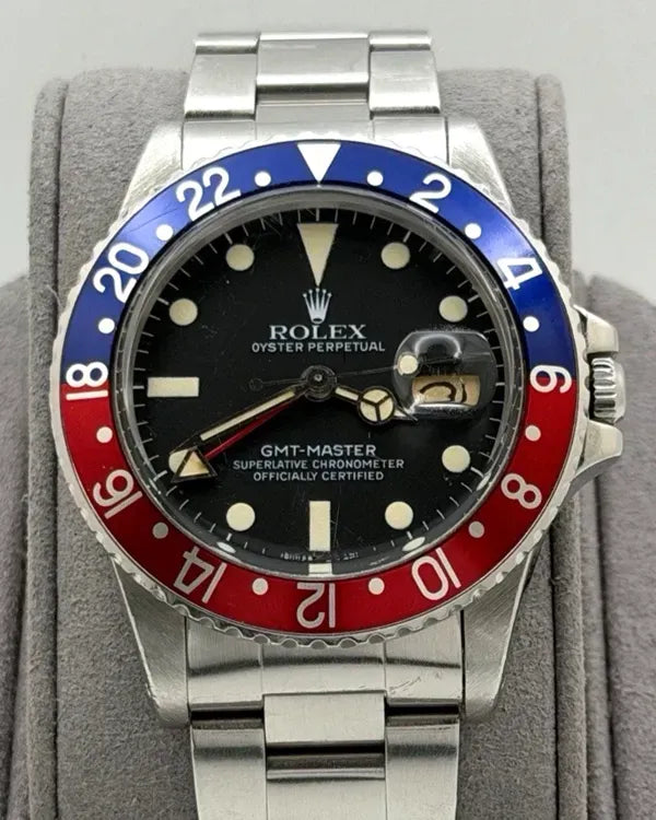 1979 Rolex GMT-Master "Pepsi" 40MM Black Dial Oyster Bracelet (16750)