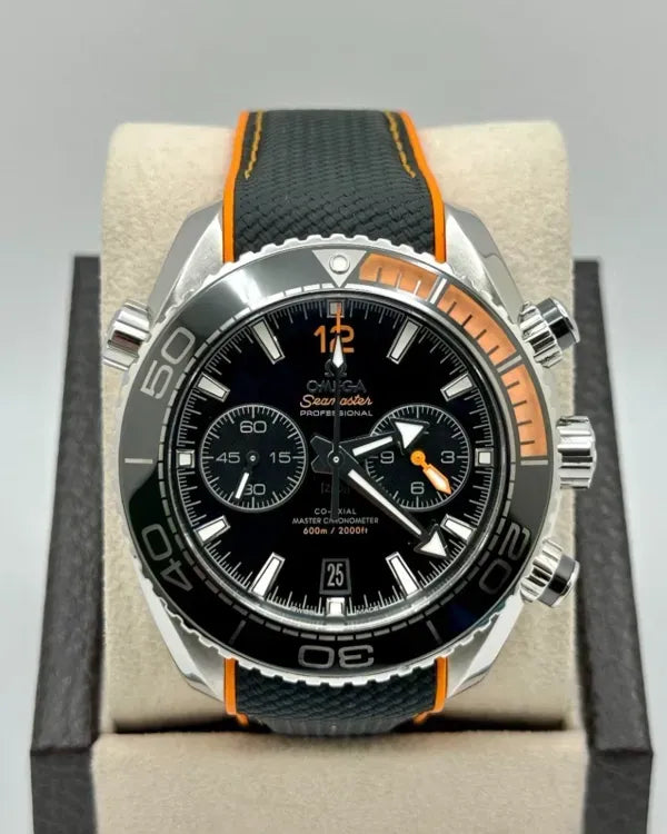 2021 Omega Seamaster Planet Ocean 600M 45.5MM Black Dial Rubber Strap (215.32.46.51.01.001)