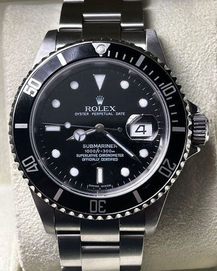2007 Rolex Submariner Date 40MM Black Dial Oyster Bracelet (16610)