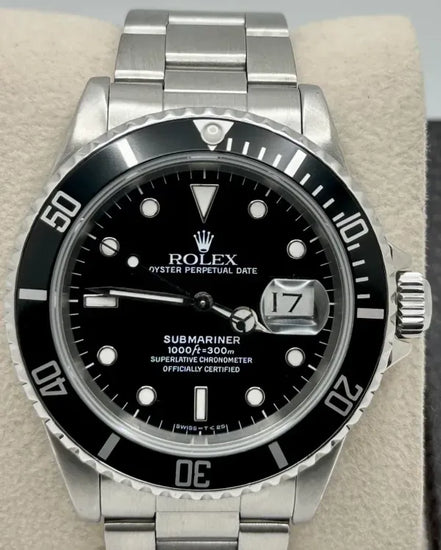 1990 (E Serial) Rolex Submariner Date 40MM Black Dial Oyster Bracelet (16610)