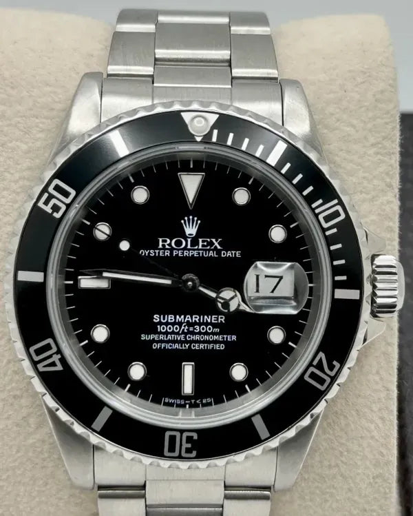 1990 (Serial E) Rolex Submariner Date 40MM Black Dial Oyster Bracelet (16610)