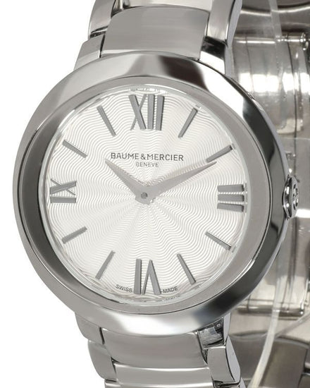 Baume & Mercier Promesse "Donna" 30MM Quartz Silver Dial Steel Bracelet (M0A10157)