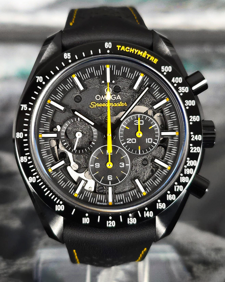 2024 Omega Speedmaster Dark Side of the Moon "Apollo 8" 44.25MM Black Dial Leather Strap (311.92.44.30.01.001)