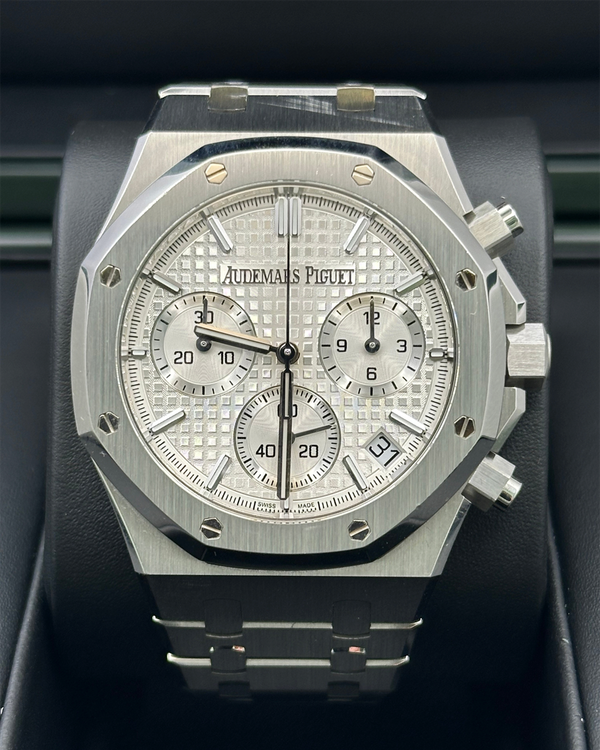 2023 Audemars Piguet Royal Oak Chronograph "50th Anniversary" 41MM Silver Dial Steel Bracelet (26240ST.OO.1320ST.07)