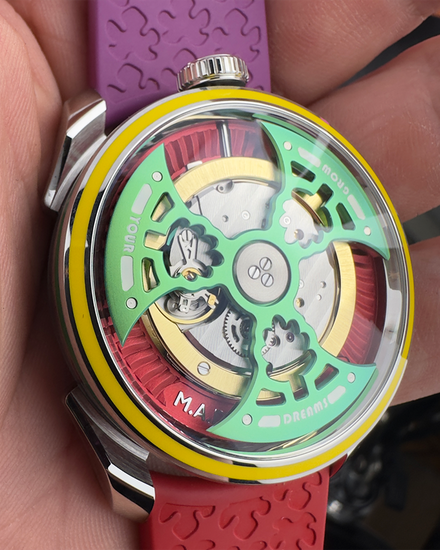 2026 MB&F MAD Edition 1 "Yinka Ilori" 42MM Skeleton Dial Rubber Strap (M.A.D.1S)