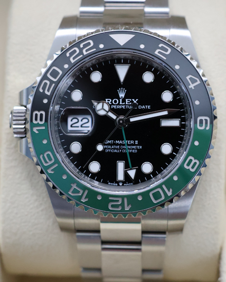 2024 Rolex GMT-Master II "Sprite" 40MM Black Dial Oyster Bracelet (126720VTNR)