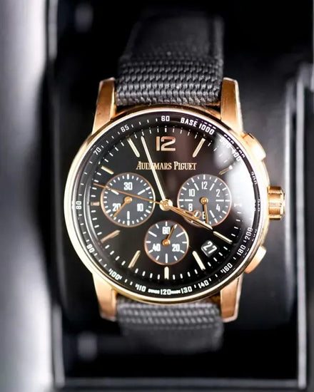 2022 Audemars Piguet Code 11.59 41MM Black Dial Textile Strap (26393OR.OO.A002CR.01)