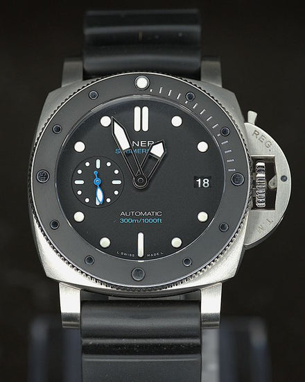 2024 Panerai Submersible 42MM Black Dial Rubber Strap (PAM02683)