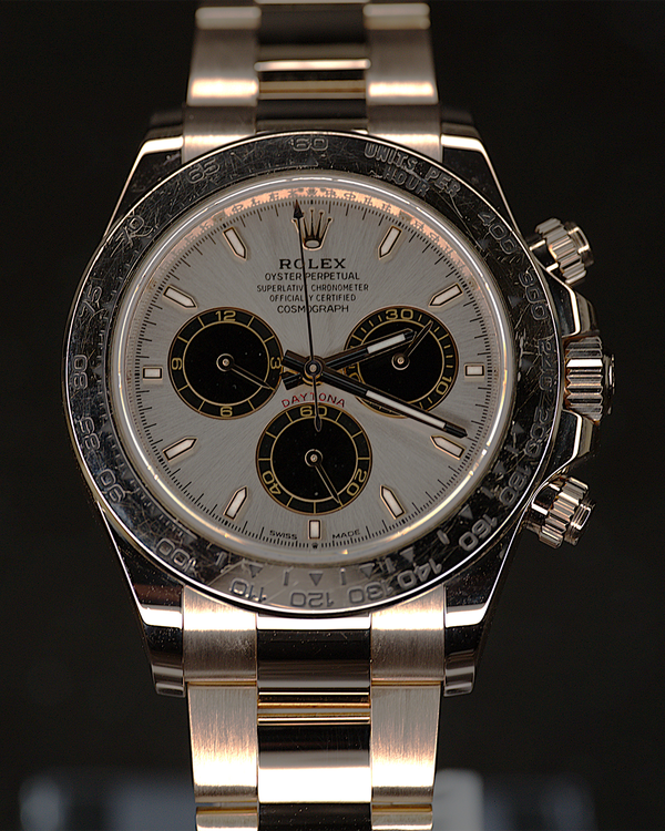 2024 Rolex Cosmograph Daytona 40MM Sundust Dial Rose Gold Oyster Bracelet (126505)