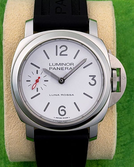 No Reserve - 2022 Panerai Luminor Luna Rossa 44MM White Dial Rubber Strap (PAM01342)
