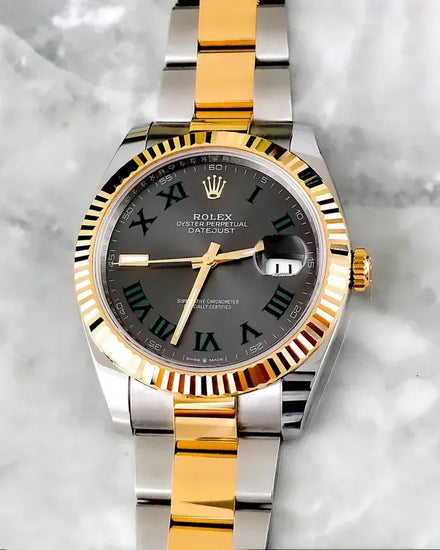 2026 Rolex Datejust "Wimbledon" 41MM Slate Dial Two-Tone Oyster Bracelet (126333)