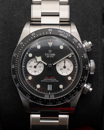 2021 Tudor Black Bay Chrono 41MM Black Dial Steel Bracelet (79360N)