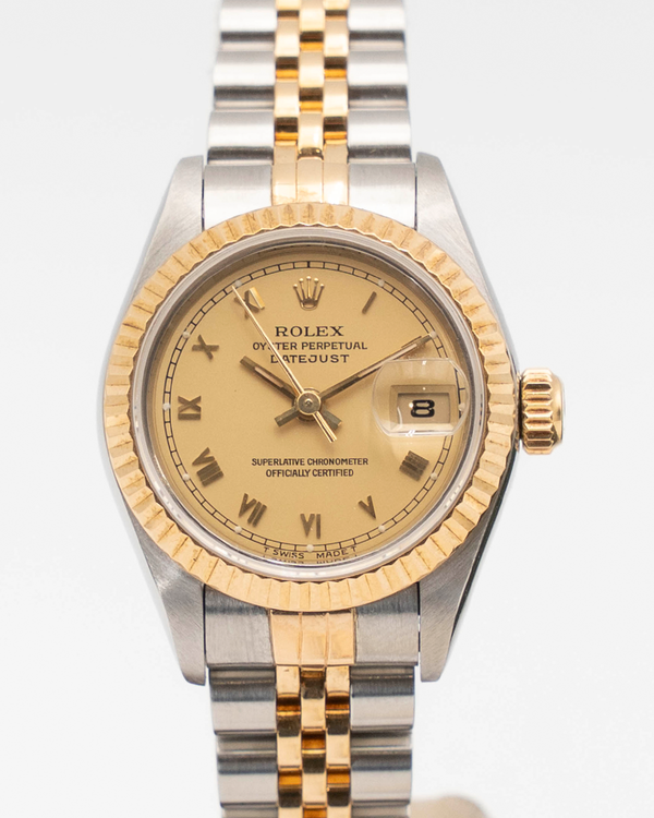 1995 Rolex Lady-Datejust 26MM Champagne Dial Two-Tone Jubilee Bracelet (69173)