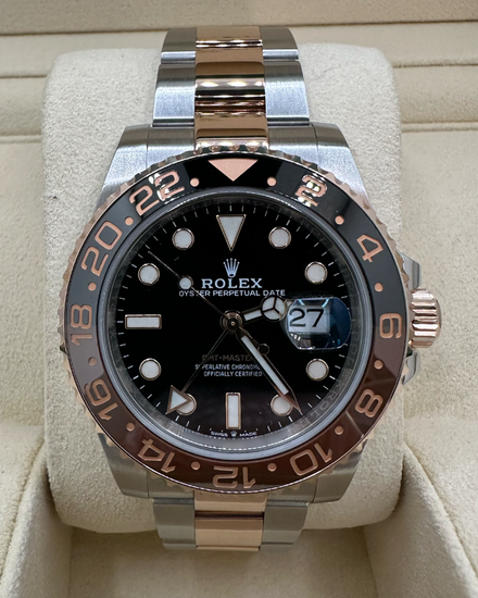 No Reserve - 2020 Rolex GMT-Master II "Rootbeer" 40MM Black Dial Two-Tone Oyster Bracelet (126711CHNR)
