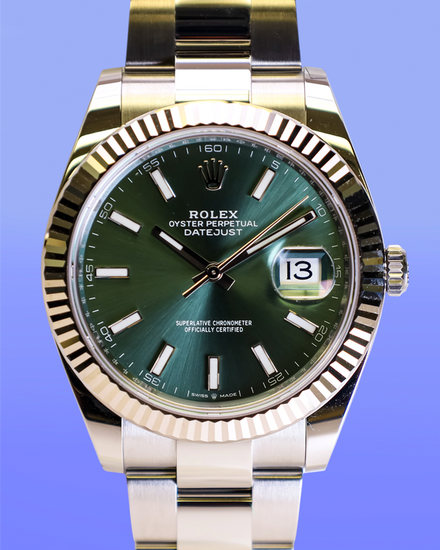 2026 Rolex Datejust 41MM Green Dial Oyster Bracelet (126334)