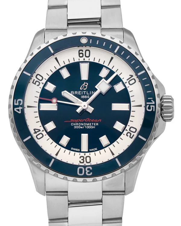 Breitling Superocean 42MM Blue Dial Steel Bracelet (A17375E71C1A1)