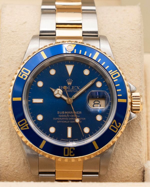 Rolex Submariner Date "Bluesy" 40MM Blue Dial Two-Tone Oyster Bracelet (16613LB)