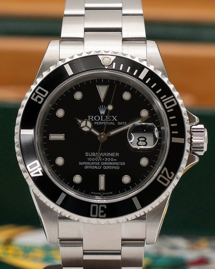 Rolex Submariner Date 40MM Black Dial Oyster Bracelet (16610)