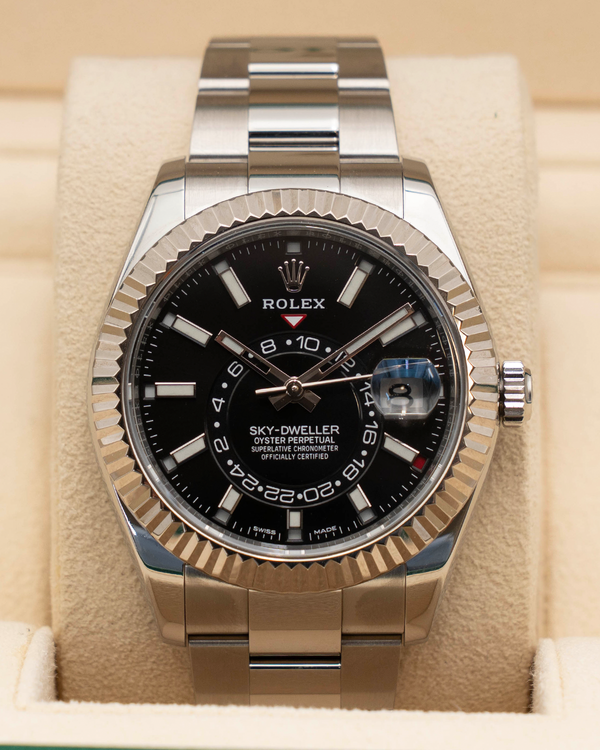 2020 Rolex Sky-Dweller 42MM Black Dial Oyster Bracelet (326934)