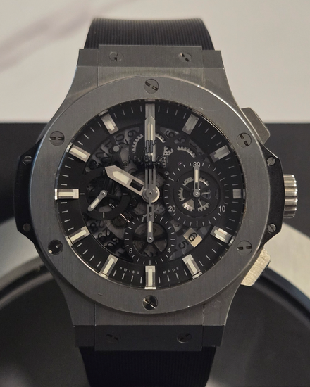 2011 Hublot Big Bang Aero Bang 44MM Skeleton Dial Rubber Strap (311.SX.1170.RX)