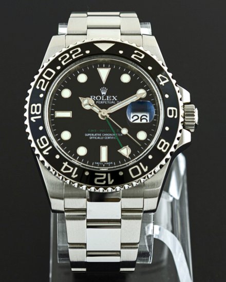 2012 Rolex GMT-Master II 40MM Black Dial Oyster Bracelet (116710LN)