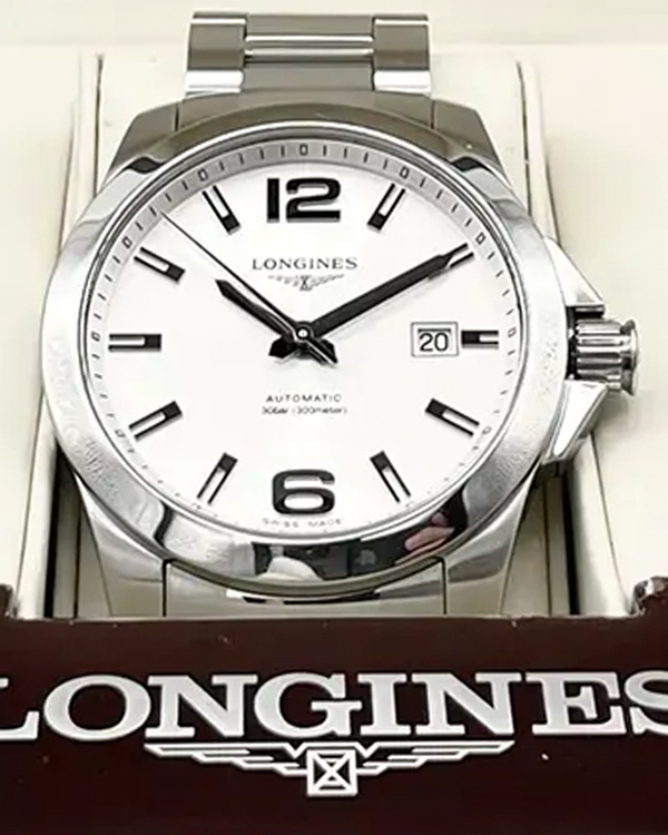 2021 Longines Conquest 41MM Silver Dial Steel Bracelet (L3.677.4.76.6)