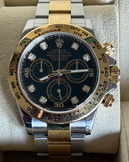 2017 Rolex Cosmograph Daytona 40MM Black Dial Two-Tone Oyster Bracelet (116503)