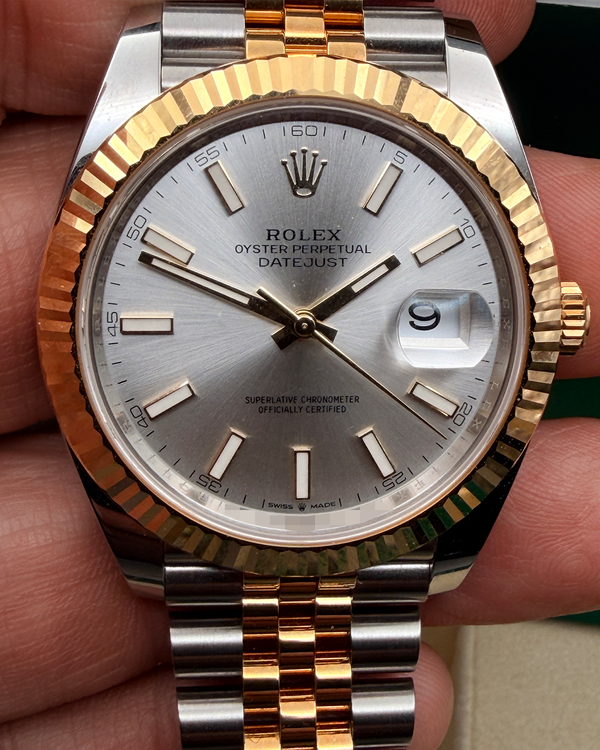 2024 Rolex Datejust 41MM Silver Dial Two-Tone Jubilee Bracelet (126333)