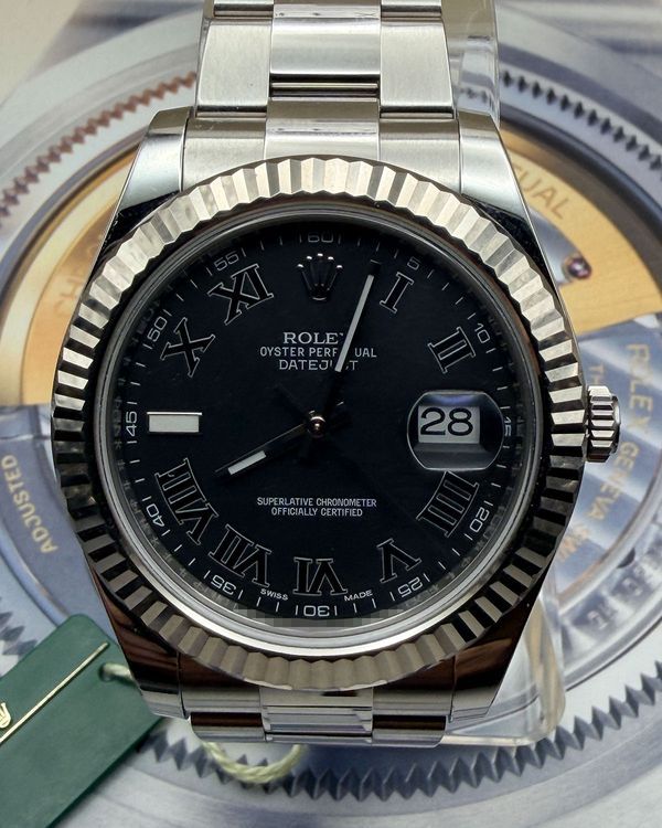 2015 Rolex Datejust II 41MM Grey Dial Oyster Bracelet (116334)