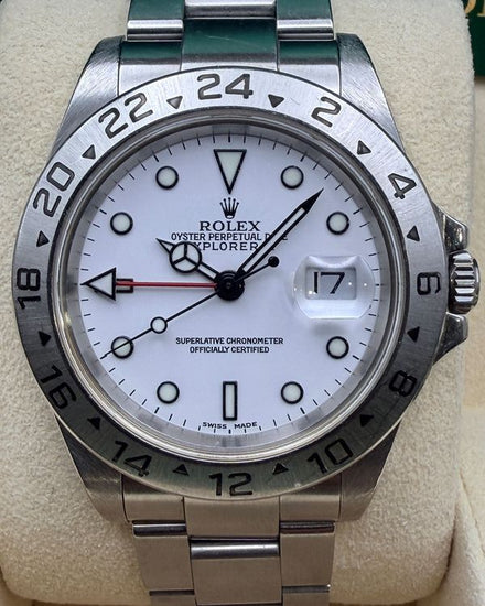 Rolex Explorer II "Polar" 40MM White Dial Oyster Bracelet (16570)