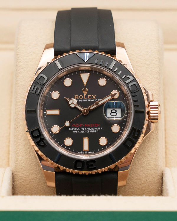 2020 Rolex Yacht-Master 40MM Black Dial Oysterflex Strap (126655)