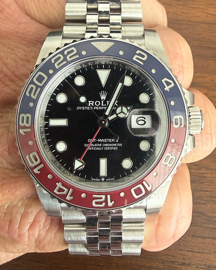 No Reserve - 2021 Rolex GMT-Master II "Pepsi" 40MM Black Dial Jubilee Bracelet (126710BLRO)