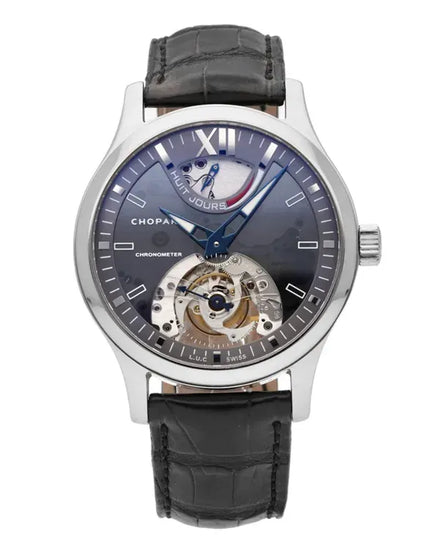Chopard L.U.C Tourbillon L. E. 40.5MM Skeleton Dial Leather Strap (168502–3001)