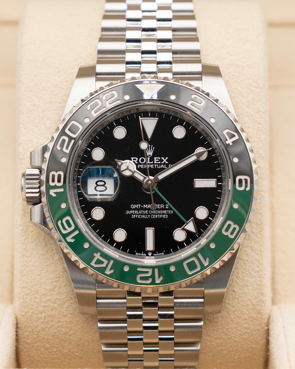 2023 Rolex GMT-Master II "Sprite" 40MM Black Dial Jubilee Bracelet (126720VTNR)