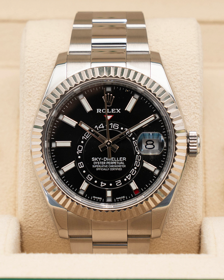 2022 Rolex Sky-Dweller 42MM Black Dial Oyster Bracelet (326934)